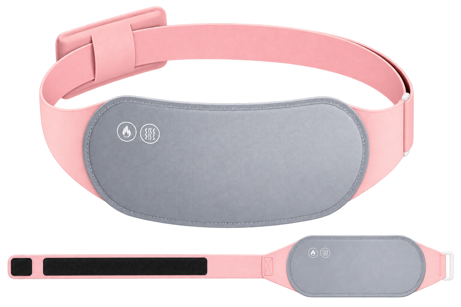 Cinturón térmico rosado y gris